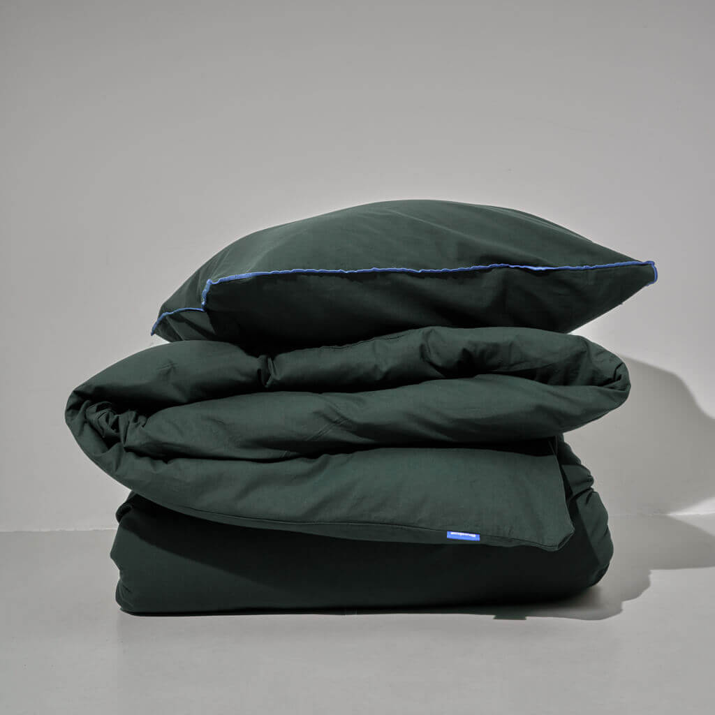 Easy green pillow case pile