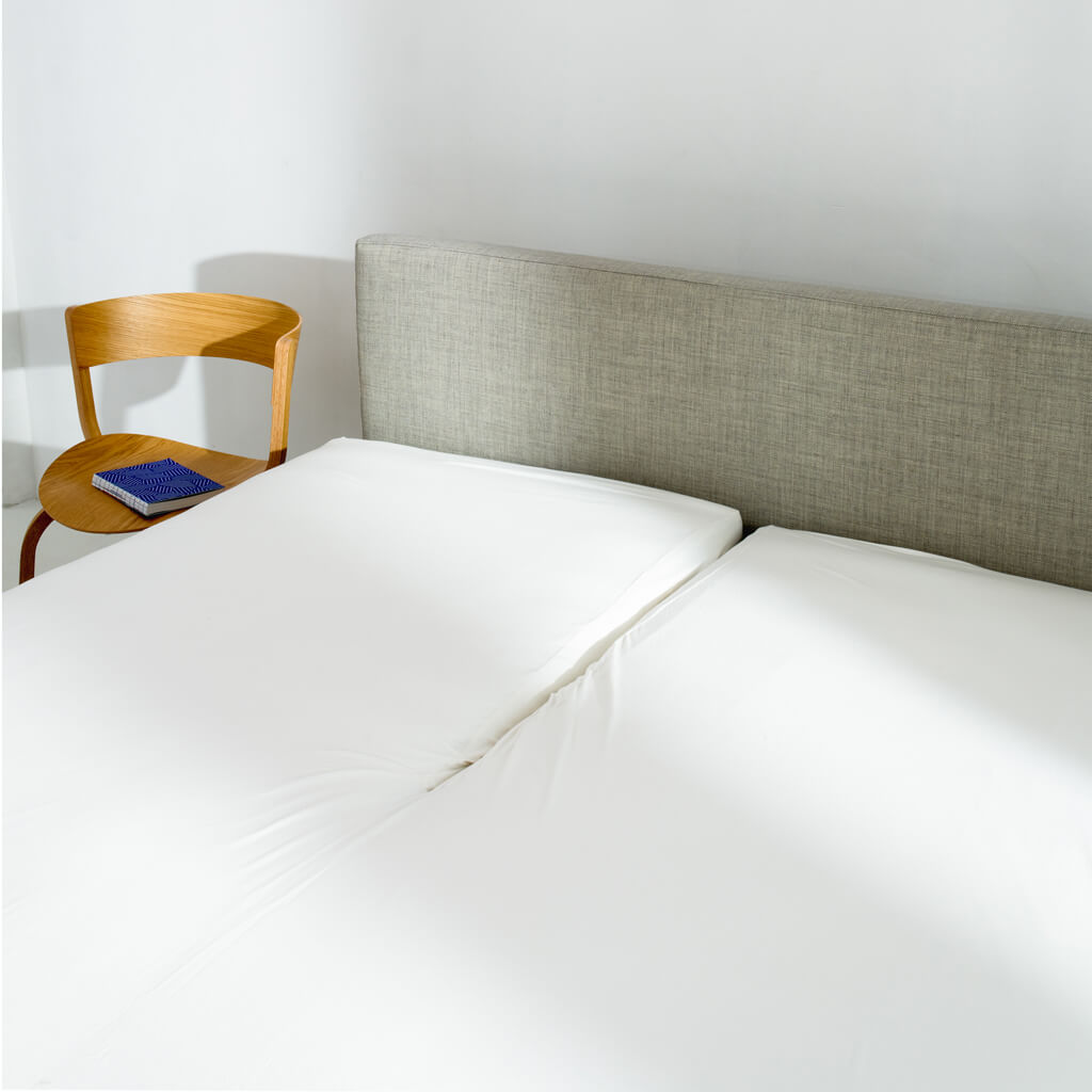 Jersey 235 fitted sheet for split top mattress bed
